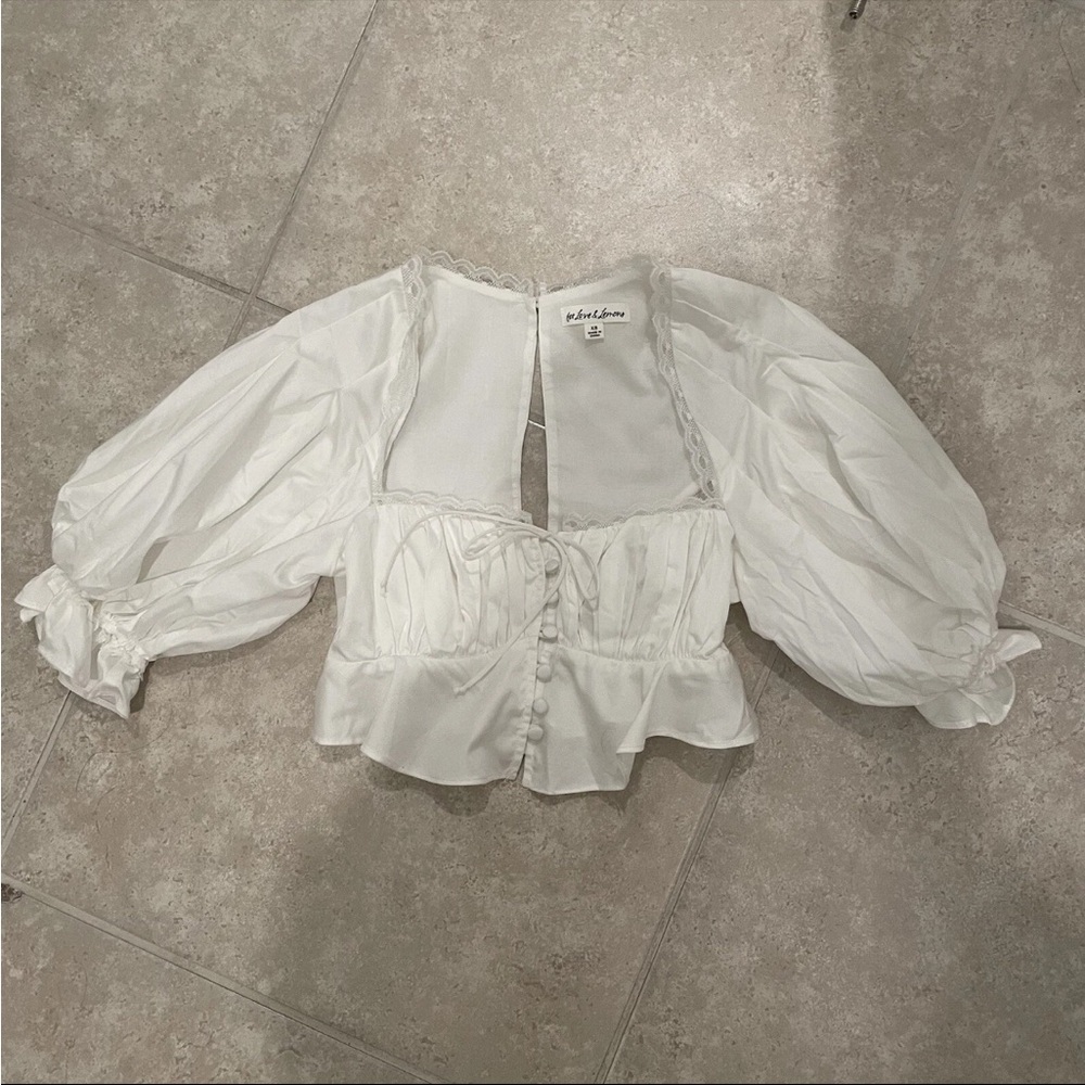 For Love And Lemons Carey Crop Top XS